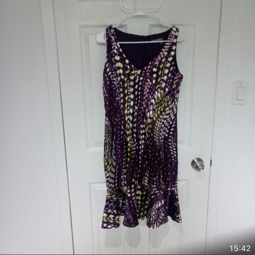 Colored silky dress